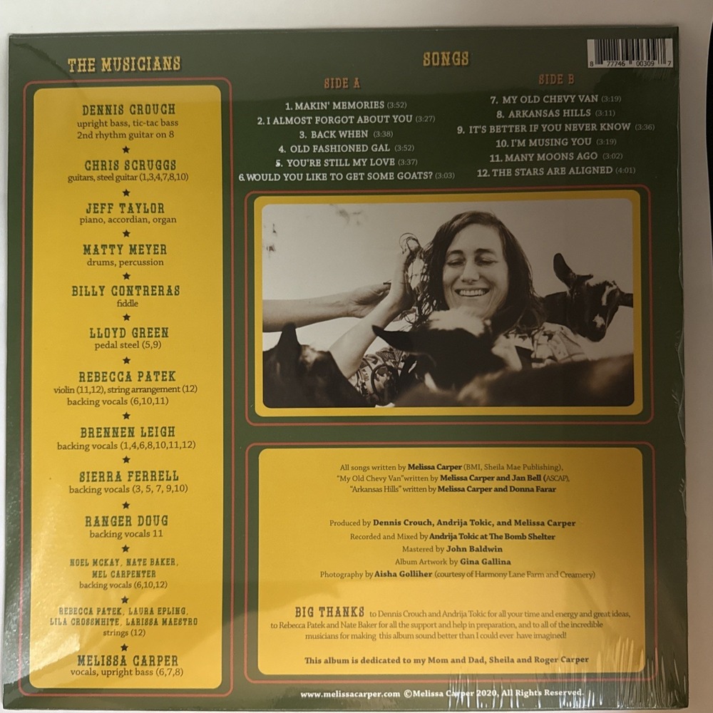Melissa Carper - Daddy's Country Gold [New Vinyl LP] - Picture 2 of 2